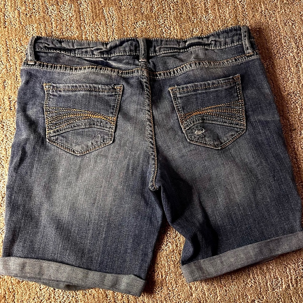 Decree Low Rise Stretch Denim Bermuda Shorts Size 11 - Picture 5 of 5